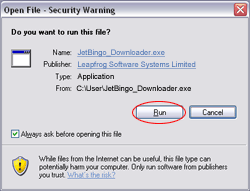 jet bingo download instructions run file