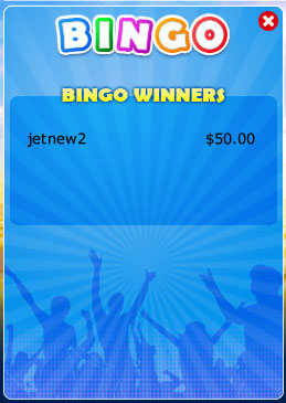 jet bingo winning bingo message