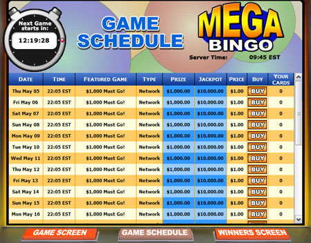 jet bingo mega bingo network online bingo game