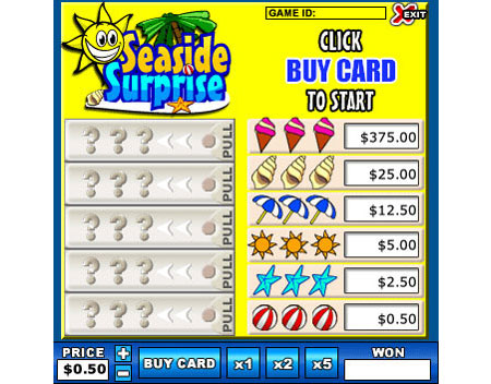 jet bingo seaside surprise online instant win game