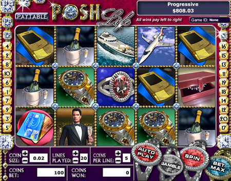 jet bingo posh life 5 reel online slots game